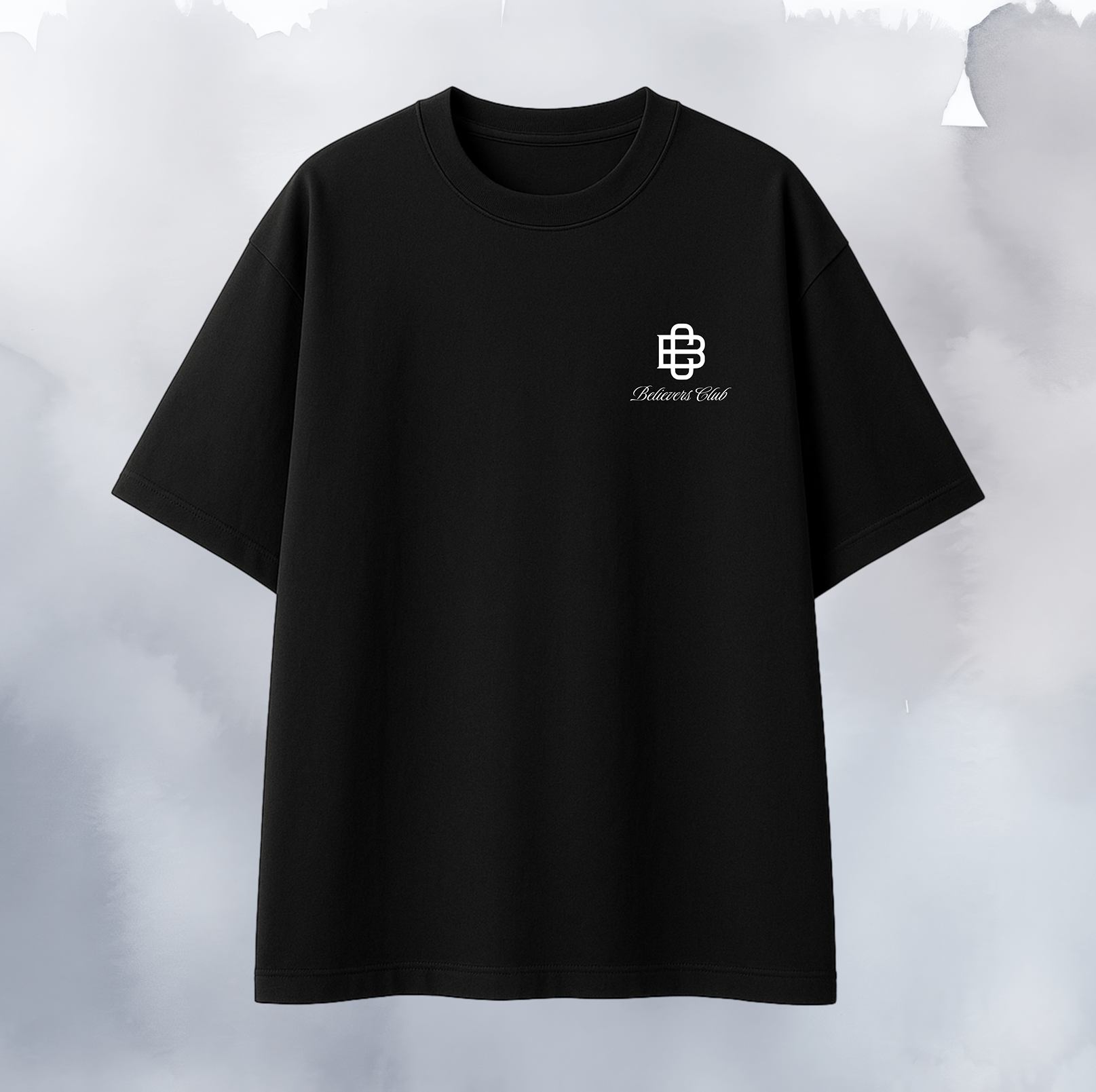 FAITH OVER FEAR OVERSIZED TEE(BLACK)
